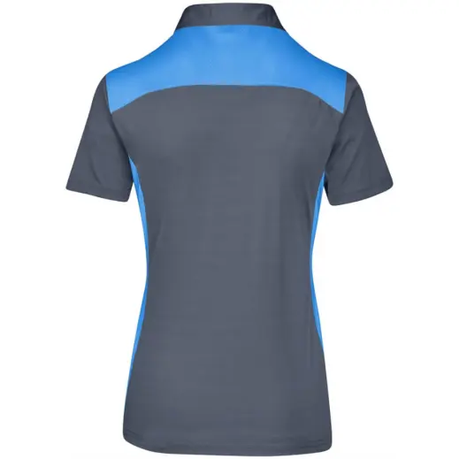 Ladies Glendower Golf Shirt Aqua Back